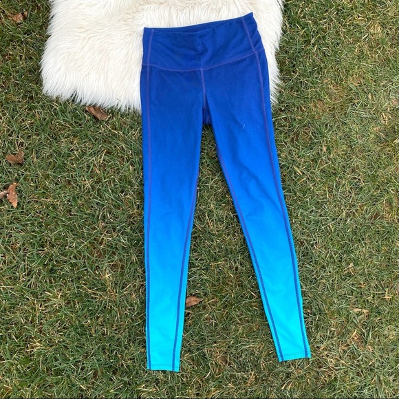Athleta blue ombré leggings XXS - Picture 1 of 6